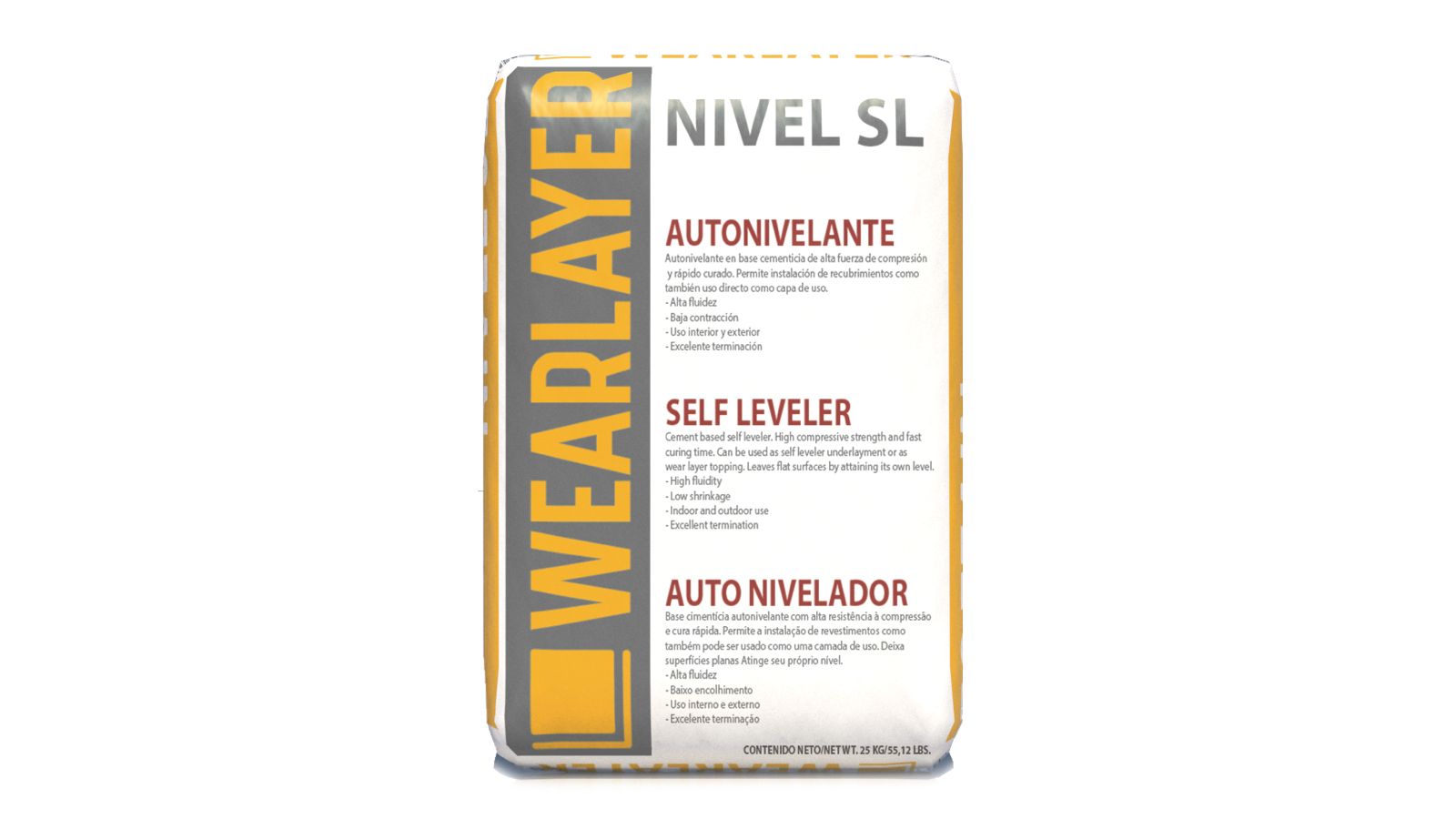 Mortero Autonivelante Wearlayer 25kg